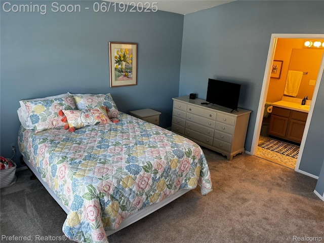 22208 Pondview, Novi, MI 48375 - carpeted bedroom with ensuite bathroom