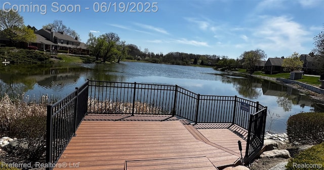 22208 Pondview, Novi, MI 48375 - dock featuring a water view