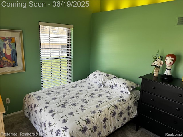 22208 Pondview, Novi, MI 48375 - bedroom with dark colored carpet and baseboards