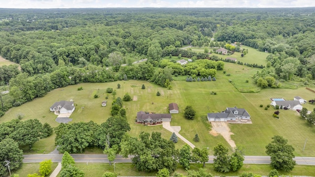 6824 Napoleon Rd, Jackson, MI 49201 - drone / aerial view of a heavily wooded area