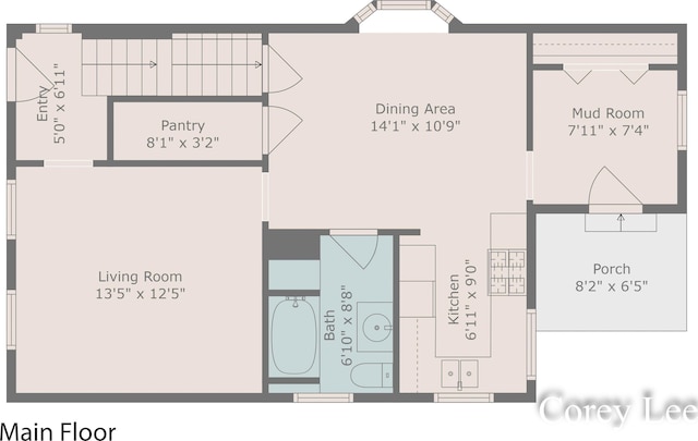 413 W Riverside Dr, Ionia, MI 48846 - view of room layout