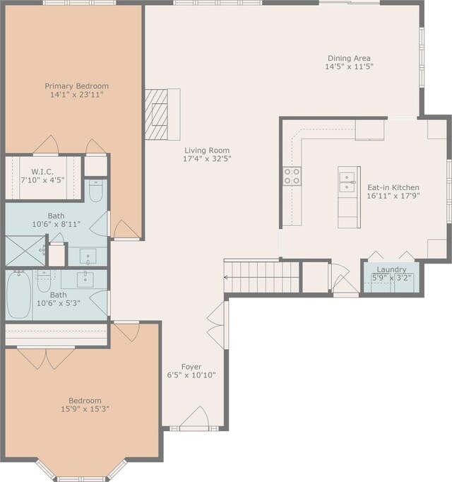 4268 Fairway Ln, Jackson, MI 49201 - view of home floor plan