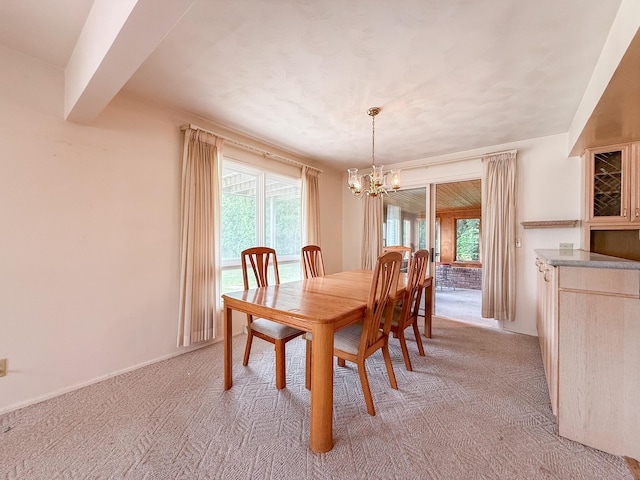 57081 M 51 S, Dowagiac, MI 49047 - dining area with a chandelier and light carpet