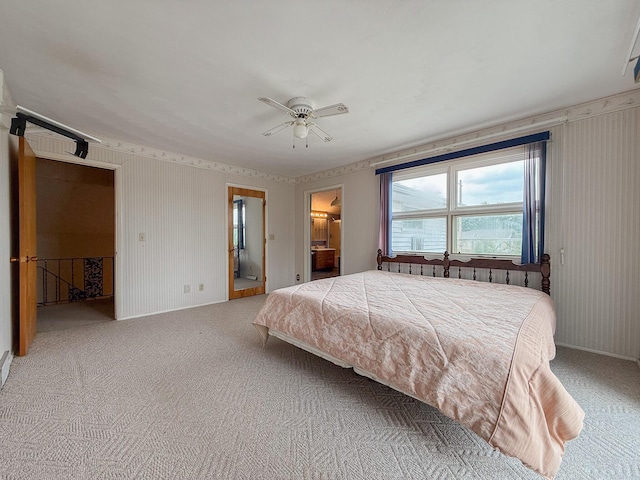 57081 M 51 S, Dowagiac, MI 49047 - carpeted bedroom featuring ensuite bathroom and ceiling fan