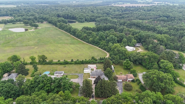 57081 M 51 S, Dowagiac, MI 49047 - aerial view of sparsely populated area featuring a heavily wooded area
