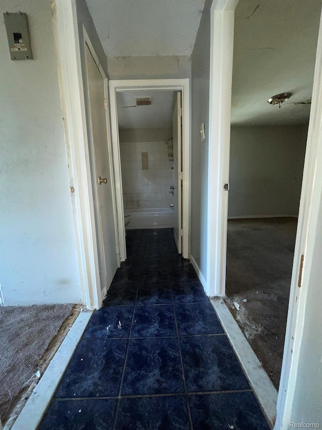 20569 Evergreen Rd, Detroit, MI 48219 - corridor with tile patterned flooring