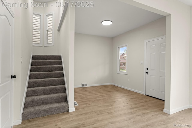 4266 Seminole St, Dearborn, MI 48214 - foyer with stairs and light wood finished floors