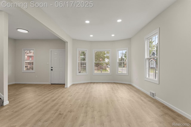 4266 Seminole St, Dearborn, MI 48214 - spare room with light wood finished floors and recessed lighting