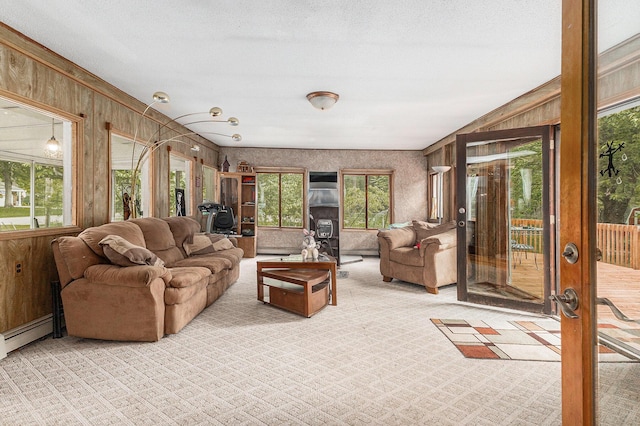 116 E Beech St, Fruitport, MI 49415 - sunroom / solarium with french doors and a baseboard heating unit