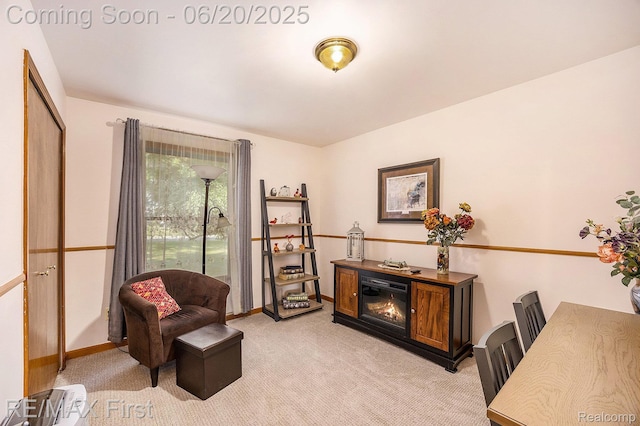 33550 24 Mile Rd, Chesterfield, MI 48047 - living area featuring light colored carpet and baseboards