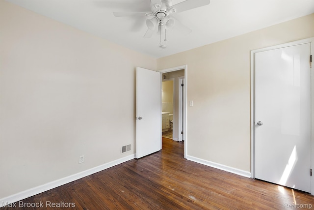 561 E Bennett Ave, Ferndale, MI 48220 - unfurnished bedroom with wood finished floors and a ceiling fan