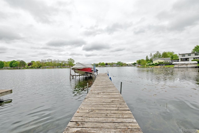 4030 Rollins Ave, Waterford, MI 48329 - dock with boat lift and a water view