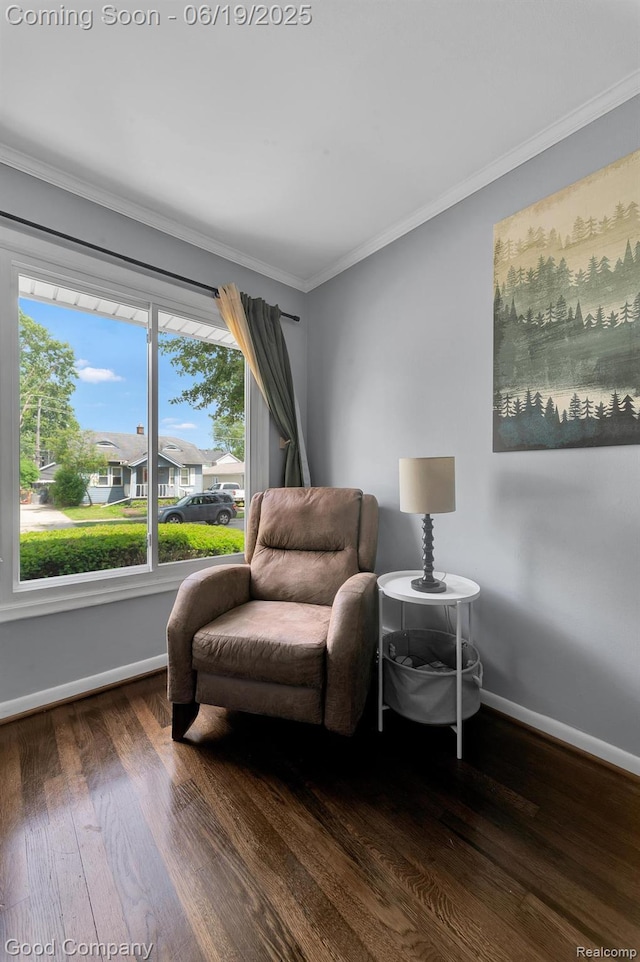 3979 Royal Ave, Berkley, MI 48072 - sitting room with wood finished floors and ornamental molding