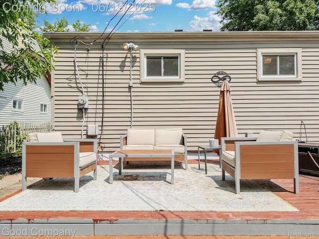 3979 Royal Ave, Berkley, MI 48072 - view of patio with an outdoor living space