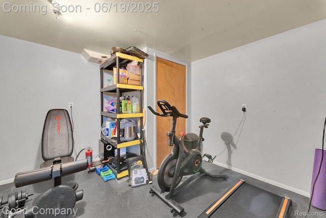 3979 Royal Ave, Berkley, MI 48072 - workout area with baseboards