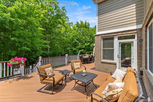 23736 Point O Woods Ct, South Lyon, MI 48178 - deck with outdoor lounge area and outdoor dining space