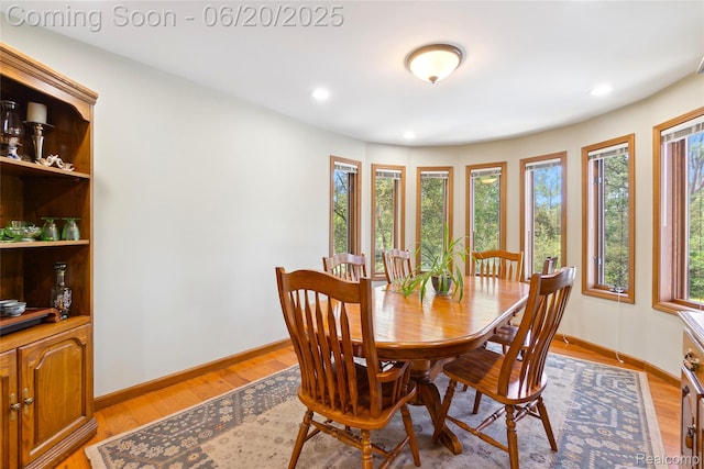 459 N Elms Rd, Flushing, MI 48433 - dining room with light wood finished floors and recessed lighting