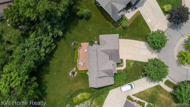 2836 Otter Ct, Wixom, MI 48393 - view from above of property