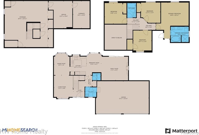 2836 Otter Ct, Wixom, MI 48393 - view of floor plan / room layout