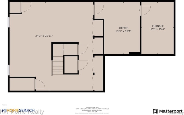 2836 Otter Ct, Wixom, MI 48393 - view of room layout