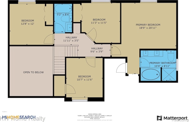 2836 Otter Ct, Wixom, MI 48393 - view of room layout