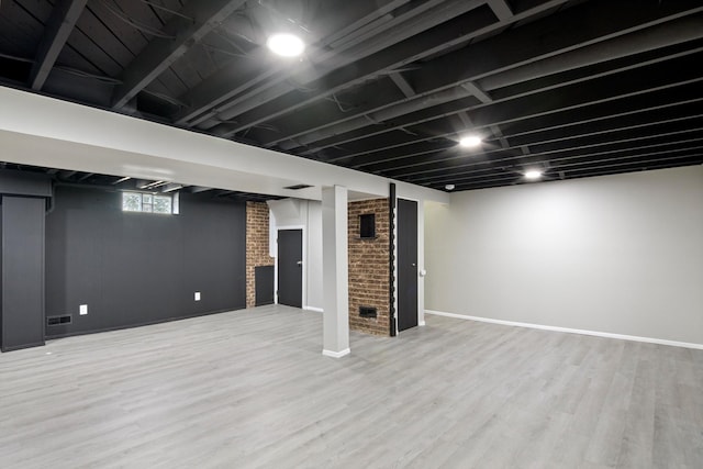 7710 Pelham Rd, Taylor, MI 48180 - basement featuring wood finished floors
