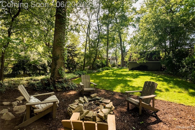 55 Oakdale Blvd, Pleasant Ridge, MI 48069 - view of grassy yard featuring a fire pit