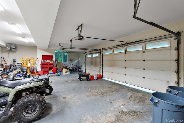 429 Hawk High Hill Rd, Metamora, MI 48455 - garage featuring a garage door opener and a heating unit