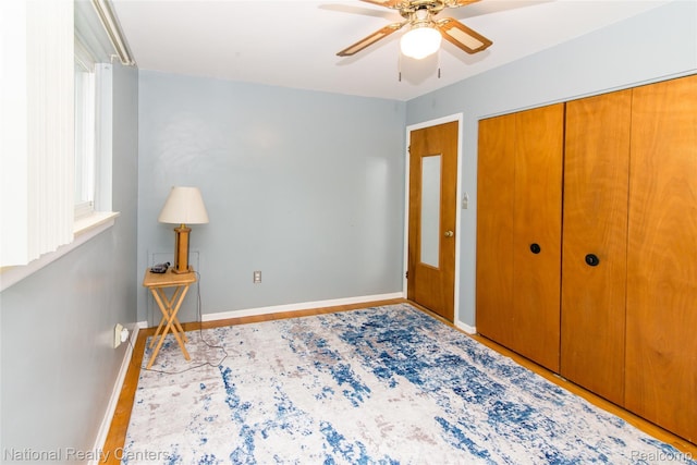 2139 Pagel Ave, Lincoln Park, MI 48146 - entryway with ceiling fan and wood finished floors