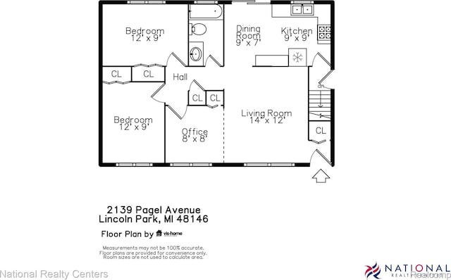 2139 Pagel Ave, Lincoln Park, MI 48146 - view of room layout