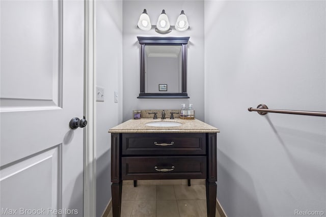 2534 Buckingham Ave, Birmingham, MI 48009 - bathroom with vanity and tile patterned flooring
