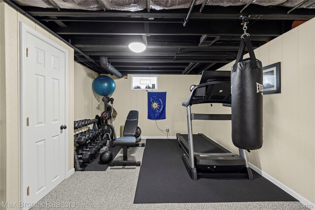2534 Buckingham Ave, Birmingham, MI 48009 - exercise area featuring baseboards