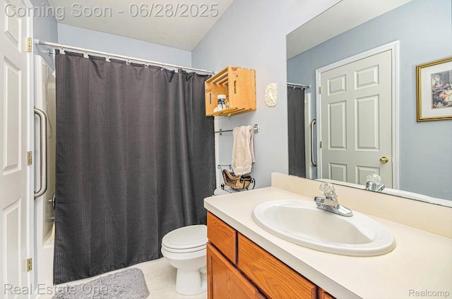 1465 E Judd Rd, Burton, MI 48529 - bathroom with vanity and a shower with shower curtain