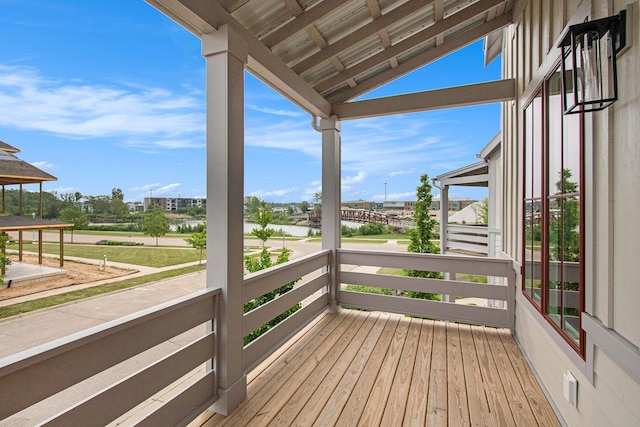 994 Harbor Dr E, Saint Joseph, MI 49085 - wooden deck featuring a water view