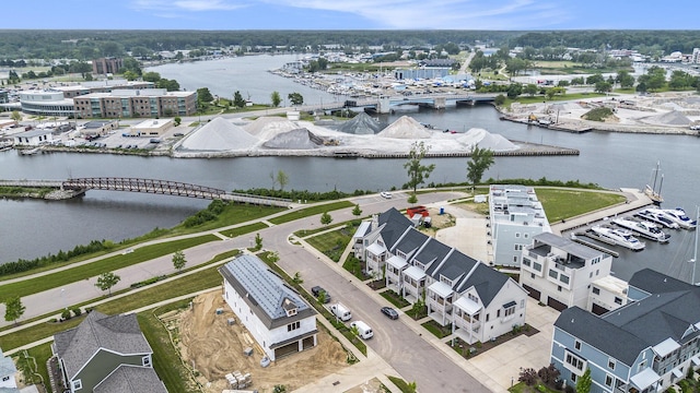 994 Harbor Dr E, Saint Joseph, MI 49085 - bird's eye view of a notable bridge and a large body of water