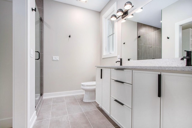 994 Harbor Dr E, Saint Joseph, MI 49085 - full bath with a stall shower, vanity, and tile patterned flooring