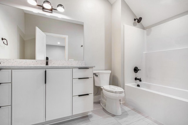 994 Harbor Dr E, Saint Joseph, MI 49085 - full bath featuring vanity, shower / washtub combination, and lofted ceiling