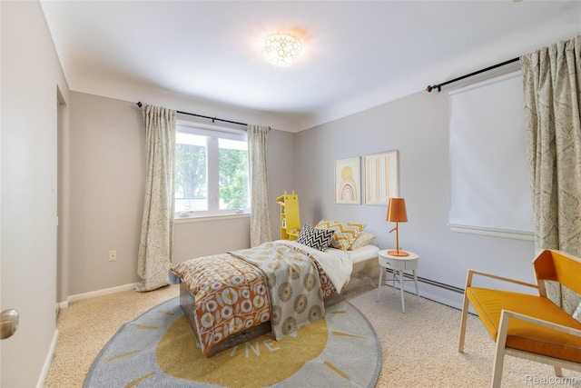 19891 Parke Ln, Grosse Ile, MI 48138 - bedroom with baseboard heating and baseboards