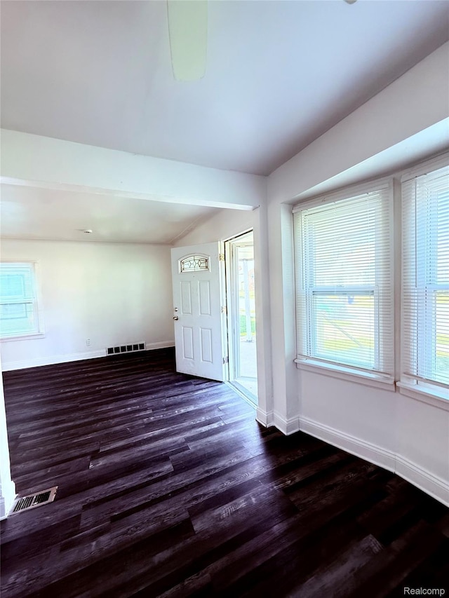 9941 Minock St, Detroit, MI 48228 - foyer entrance with baseboards and wood finished floors