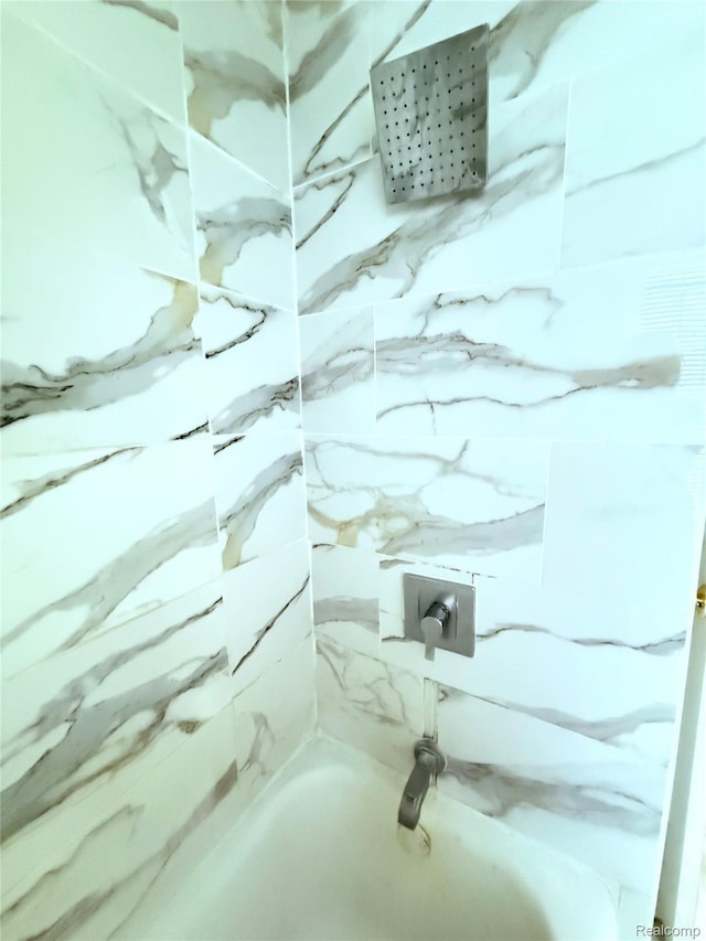 9941 Minock St, Detroit, MI 48228 - full bath with a marble finish shower