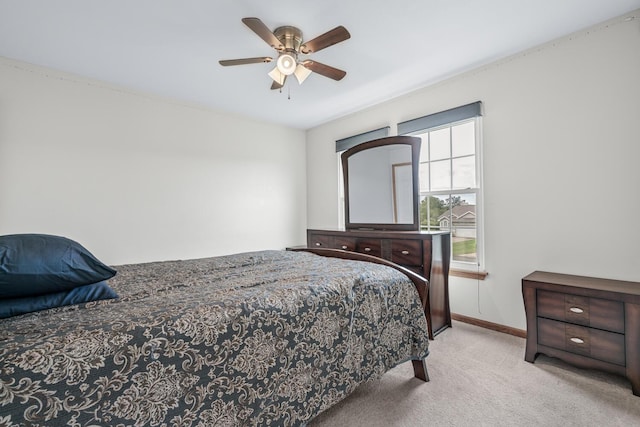 1860 Partridge Ln, Kalamazoo, MI 49009 - carpeted bedroom with baseboards and a ceiling fan