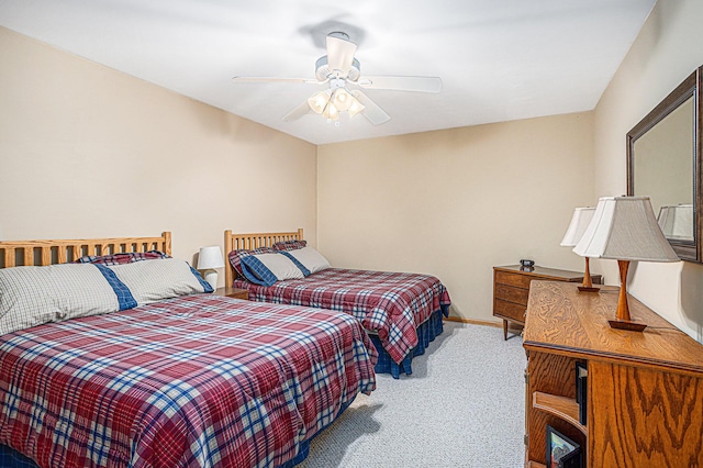 11683 Fair Lk, Delton, MI 49046 - carpeted bedroom featuring baseboards and a ceiling fan