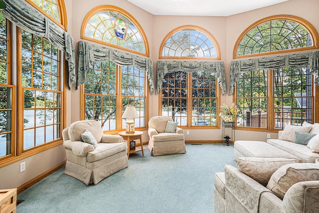 11683 Fair Lk, Delton, MI 49046 - sunroom featuring french doors