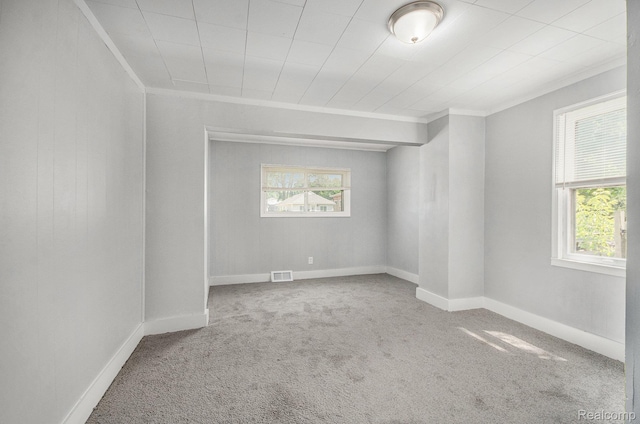 38 E Ypsilanti Ave, Southfield, MI 48340 - carpeted empty room with crown molding and baseboards