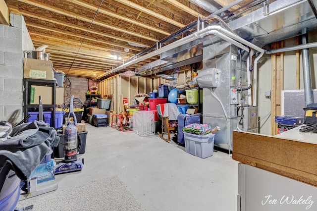 278 Caravan Rd, Norton Shores, MI 49441 - unfinished basement featuring heating unit