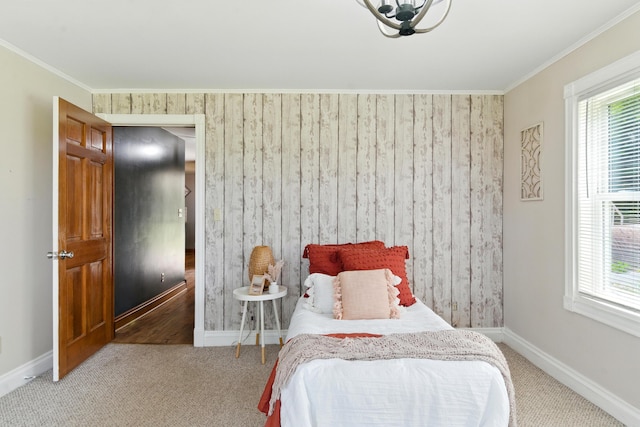 8368 N 46th St, Augusta, MI 49012 - carpeted bedroom featuring ornamental molding