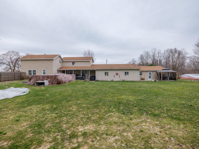 8368 N 46th St, Augusta, MI 49012 - back of house with a gazebo
