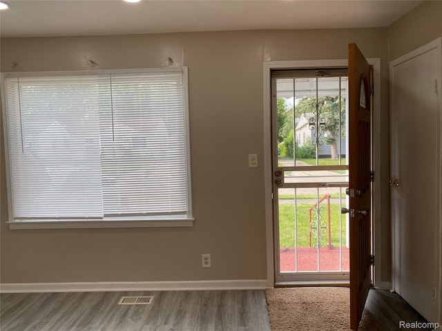 11236 Studebaker Ave, Warren, MI 48089 - doorway to outside with wood finished floors, plenty of natural light, and recessed lighting