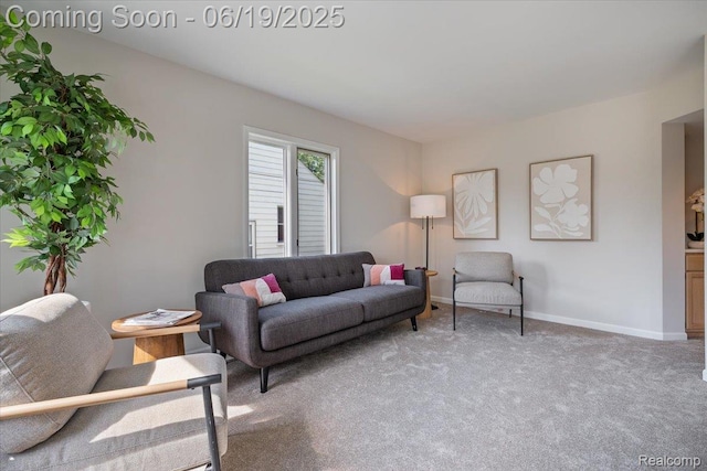 2755 Royal Ave, Berkley, MI 48072 - living area featuring light carpet and baseboards