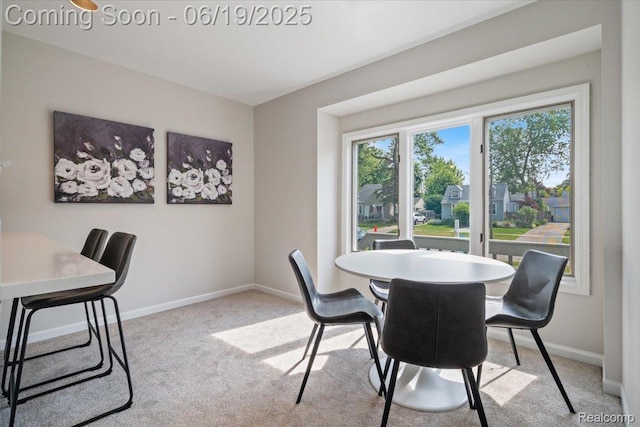 2755 Royal Ave, Berkley, MI 48072 - dining room with carpet floors and baseboards